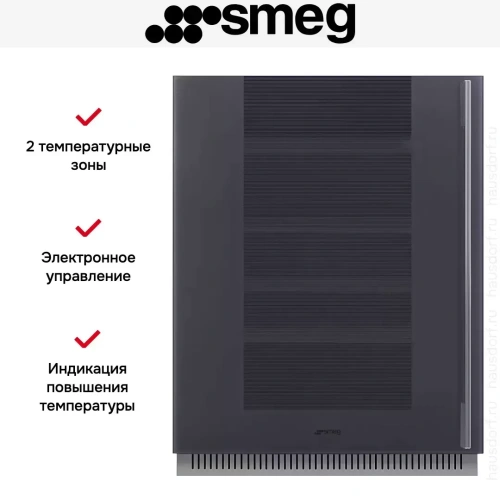 Встраиваемый холодильный шкаф для вина Smeg CVI138LG фото 4