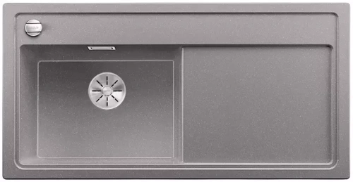 Мойка Blanco ZENAR XL 6 S чаша слева, доска стекло клапан-автомат InFino® алюметаллик