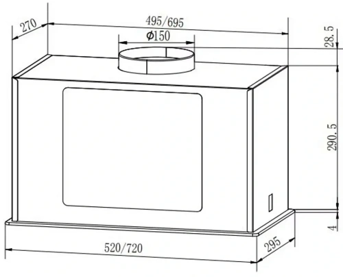 Вытяжка Faber ARIA WH 72 фото 9