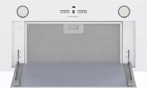 Встраиваемая кухонная вытяжка MAUNFELD Fantasy 1000ST 60 белое стекло фото 4