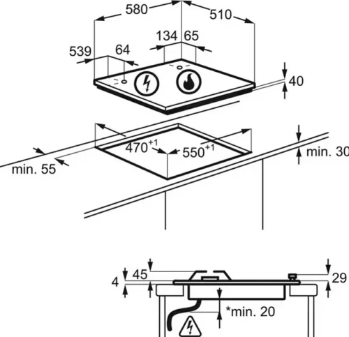 Варочная панель Electrolux EGE6172NOK фото 6