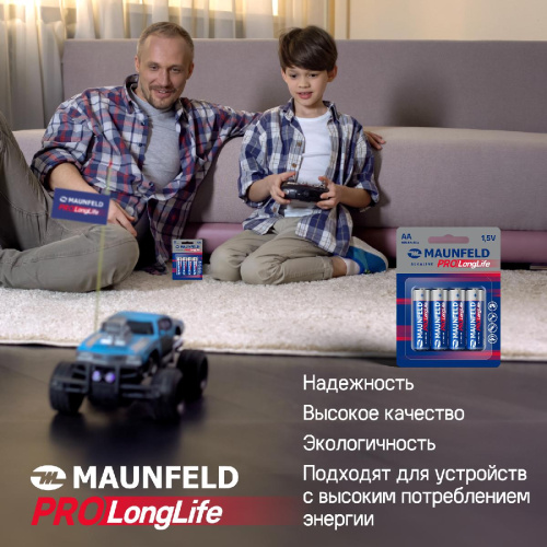 Батарейки MAUNFELD PRO Long Life Alkaline AA (LR6) MBLR6-PB10, упаковка 10 шт. фото 6