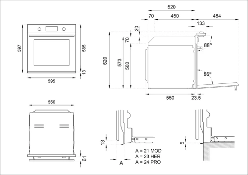Духовой шкаф Bertazzoni FMOD6115ELB1 фото 4