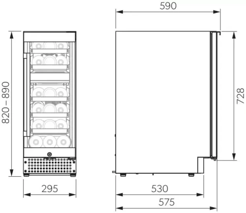 Винный шкаф Dometic D18B Design фото 7