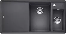 Мойка Blanco AXIA III 6 S чаша справа, доска ясень клапан-автомат InFino® темная скала