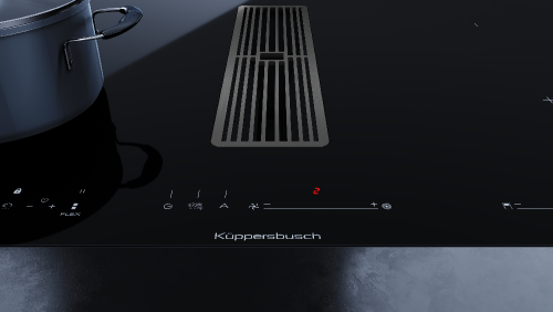 Индукционная варочная панель с вытяжкой KMI 8590.0 SR нержавеющая сталь Куперсбуш / Kuppersbusch фото 8