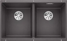Мойка BLANCO SUBLINE 350/350-U Silgranit темная скала