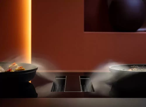 Варочная панель с вытяжкой Falmec ZERO EASY 84 VETRO NERO фото 4