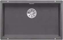 Мойка Blanco SUBLINE 700-U SILGRANIT отводная арматура InFino® темная скала