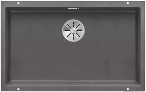 Мойка Blanco SUBLINE 700-U SILGRANIT отводная арматура InFino® темная скала