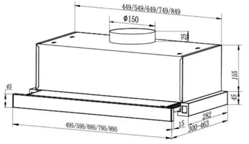 Вытяжка Faber AMPIRA GLASS BK 90 фото 10