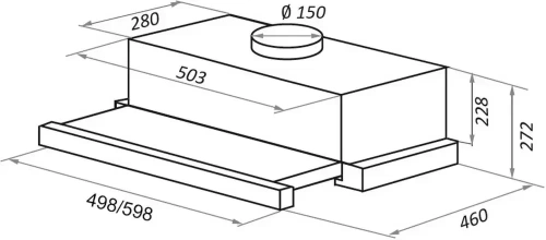 Встраиваемая кухонная вытяжка MAUNFELD TS Touch 50 белый фото 19