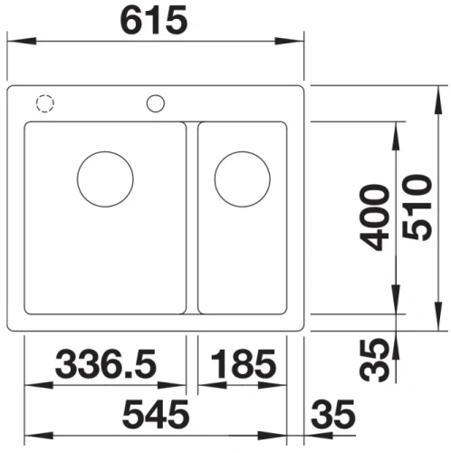 Мойка BLANCO PLEON 6 Split Silgranit черный фото 3