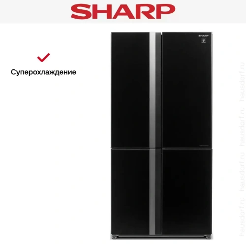Холодильник Side by Side Sharp SJGX98PBK фото 4