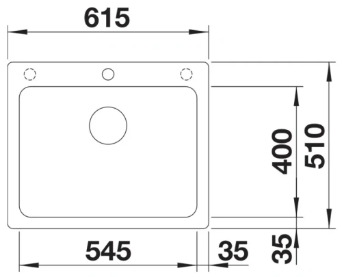 Мойка BLANCO NAYA 6 Silgranit черный фото 2