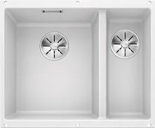 Мойка BLANCO SUBLINE 340/160-U Silgranit белый, чаша слева
