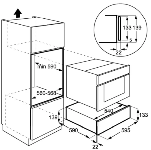 Встраиваемый вакуумный упаковщик De Dietrich DWD4830B фото 9
