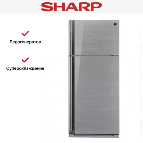 Двухкамерный холодильник Sharp SJXP59PGSL фото 4