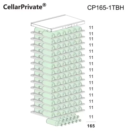 Встраиваемый винный шкаф CellarPrivate CP165-1TBH фото 9
