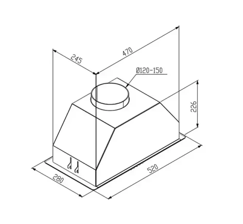Встраиваемая вытяжка Korting KHI 6690 N фото 5