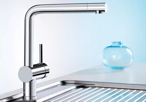 Смеситель Blanco Linus нержавеющая сталь полированная фото 2