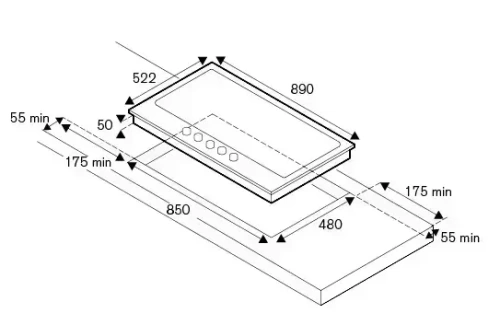 Газовая варочная панель Bertazzoni P905CHERAX фото 4