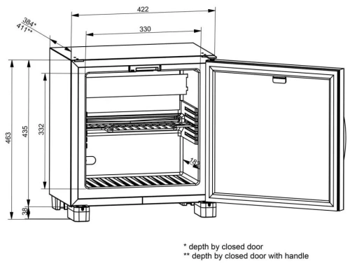 Минибар Dometic RH 429 LDAG фото 6
