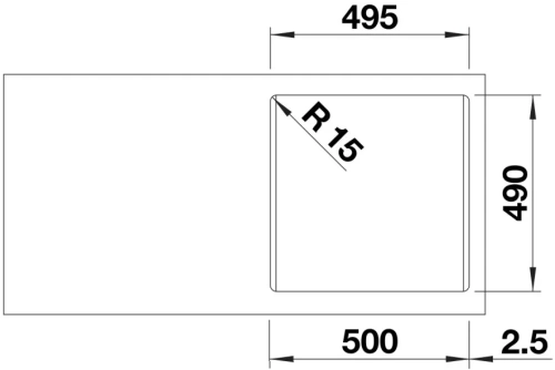 Мойка BLANCO NAYA 5 Silgranit белый фото 3