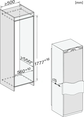 Встраиваемый холодильник Miele K 7797 C L фото 9