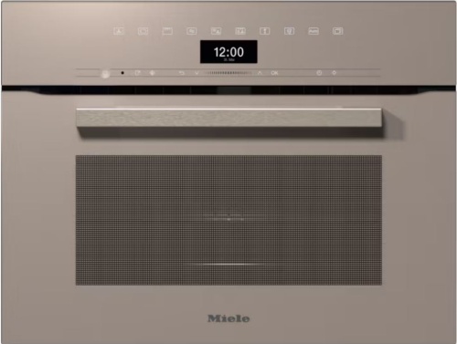 Компактный духовой шкаф с СВЧ Miele H 7440 BM Pearlbeige