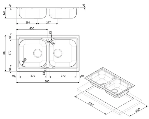 Мойка Smeg LYP862 фото 4