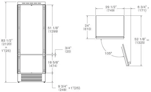 Встраиваемый холодильник Bertazzoni REF755BBRPTT фото 5