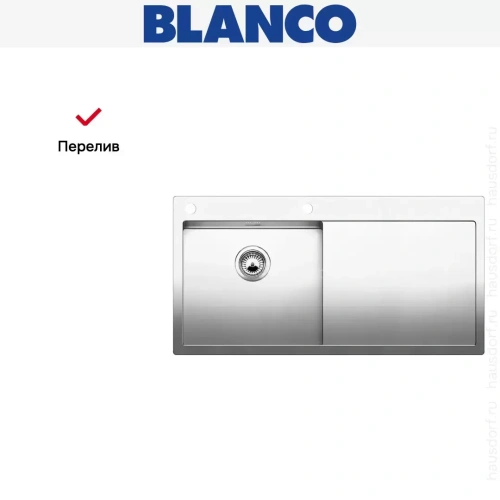 Мойка Blanco Claron 5S-IF/A крыло справа нержавеющая сталь фото 6