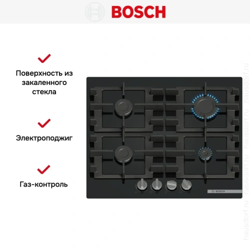 Газовая варочная панель Bosch PNP6B6K40 фото 6