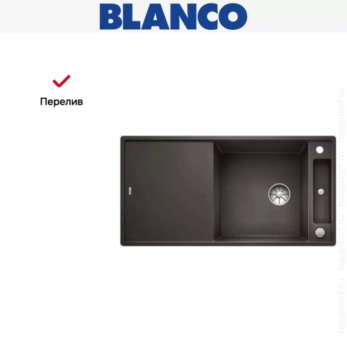 Мойка Blanco AXIA III XL 6 S доска стекло клапан-автомат InFino® кофе фото 5
