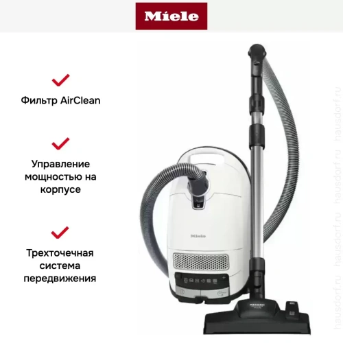 Пылесос Miele Complete C3 Silence EcoLine SGSK5 белый фото 7