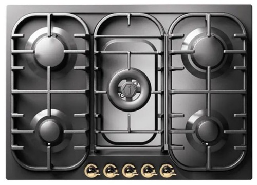 Варочная панель ILVE HCB70CN/MGG матовый графит (фурн. латунь) Варочная панель ILVE HCB70CN/MGG матовый графит (фурн. латунь)