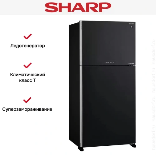 Двухкамерный холодильник Sharp SJ-XG 60 PMBK фото 3