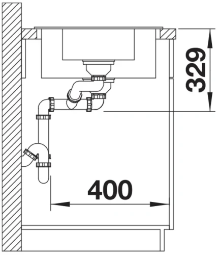 Мойка BLANCO LEGRA 6 S Silgranit черный фото 5