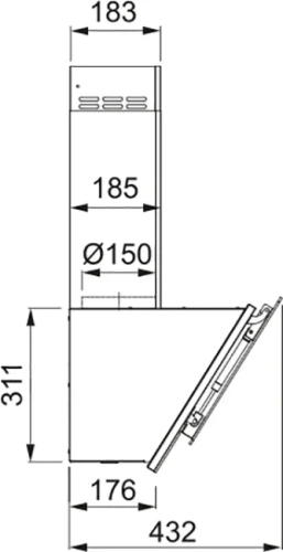 Вытяжка Franke TEMPER 50 WH/SS фото 9
