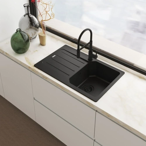 Смеситель Franke Lina Semi-pro с выдвижным шлангом черный матовый фото 5