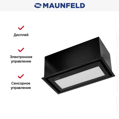 Встраиваемая вытяжка Maunfeld MZR 60 Lux чёрный фото 11