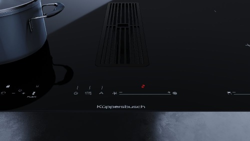 Индукционная варочная панель с вытяжкой KMI 8590.0 SR черный вельвет Куперсбуш / Kuppersbusch фото 8