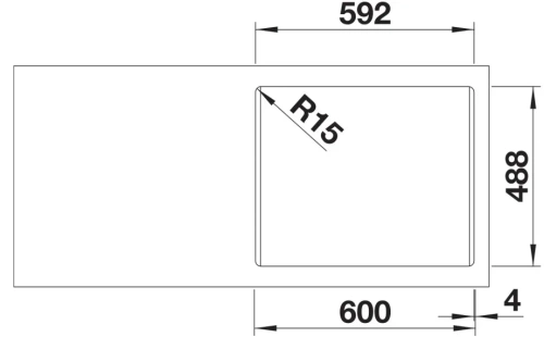 Мойка BLANCO PALONA 6 глянцевая магнолия, клапан-автомат фото 5