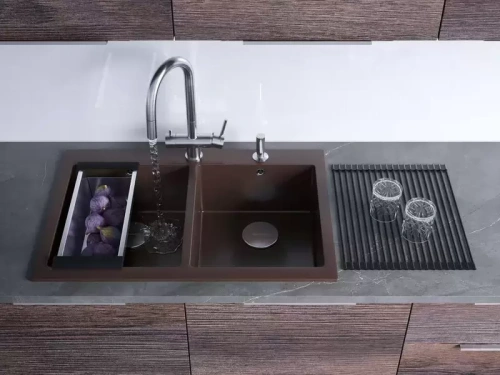 Мойка Omoikiri BOSEN 80-2-GR фото 2