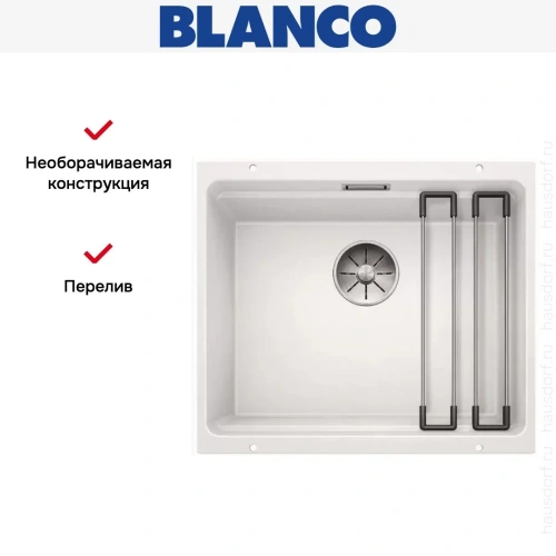 Мойка Blanco ETAGON 500-U SILGRANIT PuraDur белый фото 9