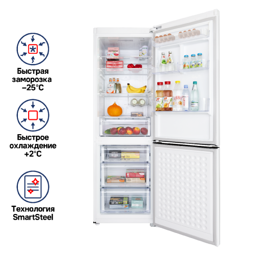 Холодильник-морозильник MAUNFELD MFF187NF фото 2