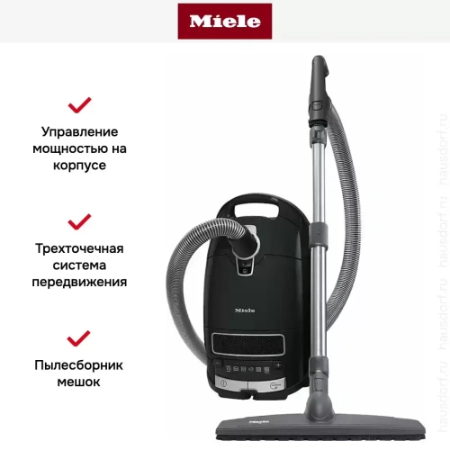 Пылесос Miele SGDA3 CompleteC3 Parquet XL Black Obsidian фото 8