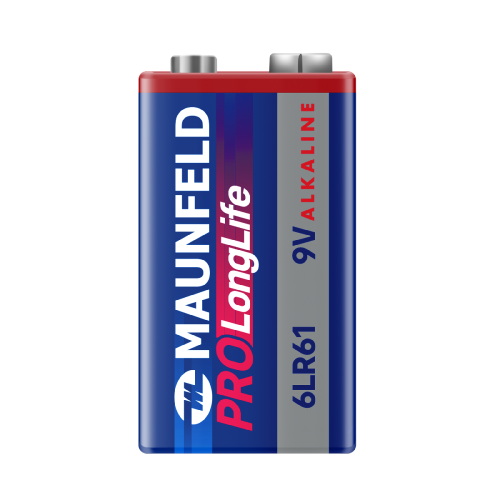 Батарейки MAUNFELD PRO Long Life Alkaline 9V(6LR61) MB9-BL1, блистер 1 шт. фото 3
