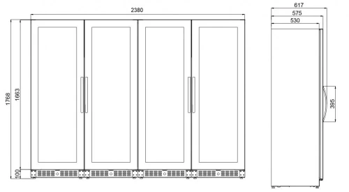 Винный шкаф Dometic E115FG Quattro Elegance фото 8